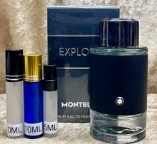 Load image into Gallery viewer, Montblanc Explorer Travel Size Eau De Parfum 0.33 Fl. Oz. 10 Ml. Or 0.16 Gl. Oz. 5 Ml. Atomizer Spray or Roll-on Bottle