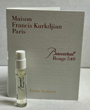 Load image into Gallery viewer, Baccarat Rouge 540  Maison Francis Kurkdjian Extrait de Parfum 0.06 Fl. Oz./2 Ml. Sample Spray Bottle