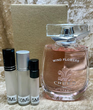 Load image into Gallery viewer, Creed Wind Flower Eau De Parfum Travel Size 0.33 Fl. Oz./10 Ml. Or 0.16 Fl. Oz./5 Ml. Atomizer Spray or Roll-on Bottle