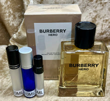 Load image into Gallery viewer, Burberry Hero for Men Travel Size Eau de Toilette 0.33 Fl. Oz. 10Ml. Or 0.16 Fl. Oz. 5Ml. Atomizer Spray or Roll-on Bottle