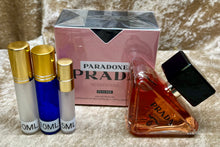Load image into Gallery viewer, Prada Paradoxe Intense Eau De Parfum Travel Size 0.33 Fl. Oz./10 Ml. Or 0.15 Fl. Oz./5 Ml. Atomizer Spray or Roll-on Bottle