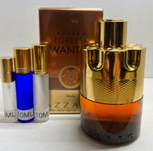 Load image into Gallery viewer, Azzaro Forever Wanted Absolu Parfum Travel Size 0.33 Fl. Oz./10 Ml./0. 16 Fl. Oz./5 Ml. Atomizer Spray or Roll-on Bottle