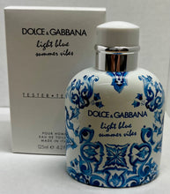 Load image into Gallery viewer, Dolce&amp;Gabanna Light  Blue Sommer Vibes For Men Eau de Toilette 4.2 Fl. Oz./125 Ml. Tester Bottle