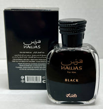 Load image into Gallery viewer, Hawas Black For Him Eau de Parfum 1.0 Fl. Oz./30 Ml.