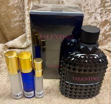 Load image into Gallery viewer, Valentino Uomo Born in Roma Intense for Men Extradose Parfum Travel Size 0.33Fl. Oz./10Ml. Or 0.16 Fl. Oz./5Ml. Atomizer Spray or Roll-on Bottle