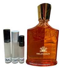 Load image into Gallery viewer, Creed Delphinus Eau De Parfum Travel Size 0.33 Fl. Oz./10 Ml. Or 0.16 Fl. Oz./5 Ml. Atomizer Spray or Roll-on Bottle