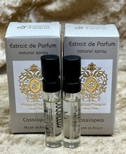 Load image into Gallery viewer, Tiziana Terenzi Cassiopea Extrait de Parfum Boxed 2X Sample Spray 1.5ml / 0.05 oz.