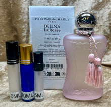 Load image into Gallery viewer, Delina La Rosee  Parfum de Marly Parfum Travel Size 0.33 Fl. Oz./10 Ml. Or 0.16. Fl. Oz./5 Ml Atomizer Spray or Roll-on Bottle