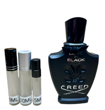 Load image into Gallery viewer, Creed Love in Black Eau De Parfum Travel Size 0.33 Fl. Oz./10 Ml. Or 0.16 Fl. Oz./5 Ml. Atomizer Spray or Roll-on Bottle