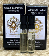 Load image into Gallery viewer, Tiziana Terenzi Cabiria  Extrait de Parfum 2X  Samples Vials Spray 1.5ml / 0.05 oz