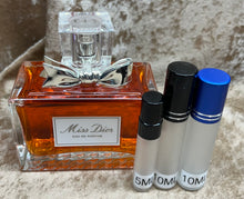 Load image into Gallery viewer, Miss Dior Eau de Parfum Travel Size 0.33 Fl. Oz. 10Ml or 0.16 Fl. Oz. 5 Ml Atomizer Spray or Roll-on Bottle