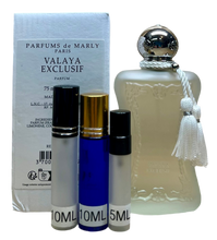 Load image into Gallery viewer, Valaya Exclusif Parfum de Marly Parfum Travel Size 0.33 Fl. Oz./10 Ml. Or 0.16. Fl. Oz./5 Ml Atomizer Spray or Roll-on Bottle
