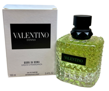 Load image into Gallery viewer, Valentino Donna Born in Roma Green Stravaganza For Women Eau de Parfum 3.4 Fl. Oz. 100 Ml. Tester Bottle