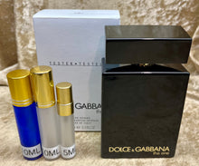 Load image into Gallery viewer, Dolce&amp;Gabbana The One For Men Pour Homme Eau De Parfum Intense 0.33 Fl. Oz. 10 Ml. Or 0.16 Fl. Oz. 5 Ml. Atomizer Spray or Roll-on Bottle