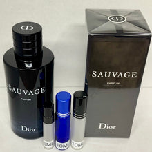 Load image into Gallery viewer, Sauvage Dior Parfum Travel Size 0.33 Fl. Oz./10 Ml. Or 0.16 Fl. Oz./5 Ml. Atomizer Spray or Roll-on Bottles