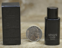 Load image into Gallery viewer, Armani Code Giorgio Armani Parfum 0.23 Fl. Oz. 7 Ml. Collectible Mini Dab Splash