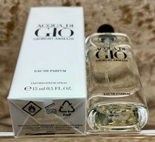Load image into Gallery viewer, Acqua Di Gio Giorgio Armani For Men EDP 0.5 Fl Oz 15Ml. Travel Size Spray New