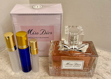 Load image into Gallery viewer, Miss Dior Absolutely Blooming Travel Size Eau de Parfum 0.33 Fl. Oz. 10 Ml. Or 0.16 Fl. Oz. 5 Ml. Atomizer Spray or Roll-on Bottle.