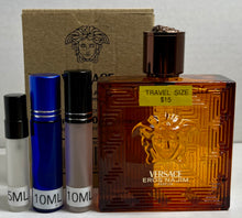 Load image into Gallery viewer, Eros Najim Versace Pour Homme for Men Travel Size 0.33 Fl. Oz./10 Ml. Or 0.16 Fl. Oz./5 Ml. Atomizer Spray or Roll-on Bottles