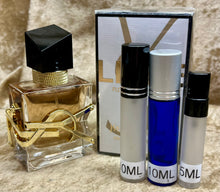 Load image into Gallery viewer, Libre Flowers &amp; Flames YSL Yves Saint Laurent Travel Size Eau De Parfum Florale 0.33 Fl. Oz. 10Ml. Or 0.16 Fl. Oz. 5Ml. Atomizer Spray or Roll-on Bottle