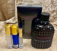 Load image into Gallery viewer, Valentino Uomo Born in Roma Intense for Men Extradose Parfum Travel Size 0.33Fl. Oz./10Ml. Or 0.16 Fl. Oz./5Ml. Atomizer Spray or Roll-on Bottle