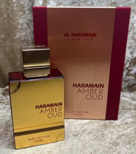 Load image into Gallery viewer, Amber Oud Ruby Edition Haramain Eau de Parfum 3.4 Fl. Oz. 100 Ml. Sealed Box