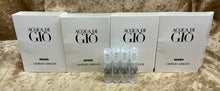 Load image into Gallery viewer, Acqua Di Gio Parfum 4X Samples 1.2 Ml. 0.04 Fl. Oz. Spray