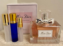 Load image into Gallery viewer, Miss Dior Absolutely Blooming Travel Size Eau de Parfum 0.33 Fl. Oz. 10 Ml. Or 0.16 Fl. Oz. 5 Ml. Atomizer Spray or Roll-on Bottle.