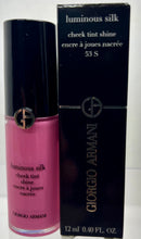 Load image into Gallery viewer, Cheek and Lips Tint Shine Luminous Silk Giorgio Armani Cosmic Pink 53 S