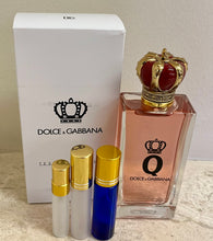 Load image into Gallery viewer, Dolce&amp;Gabbana Q Queen for Women Eau de Parfum Travel Size 0.33 Fl. Oz. 10 Ml. or 0.16 Fl. Oz. 5 Ml. Atomizer Spray or Roll-on Bottle