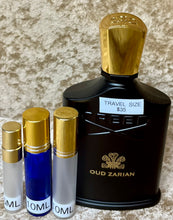 Load image into Gallery viewer, Creed Oud Zarian Eau de Parfum Travel Size 0.33 Fl. Oz./10 Ml. Or 0.16 Fl. Oz./5 Ml. Atomizer Spray or Roll-on Bottle