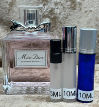 Load image into Gallery viewer, Miss Dior Blooming Bouquet Eau de Toilette Travel Size 0.33 Fl. Oz. 10 Ml. Or 0.16 Fl. Oz. 5 Ml. Atomizer Spray or Roll-on Bottle