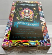 Load image into Gallery viewer, Ed Hardy Hearts &amp;Daggers Eau de Toilette 3.4 Fl. Oz./100 Ml. Sealed Box