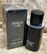 Load image into Gallery viewer, Armani Code For Men Eau De Parfum 2.5 Fl. Oz. 75ml Rechargeable Sealed Box