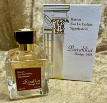 Load image into Gallery viewer, Barakkat Rouge 540 Eau de Parfum 3.4 Fl. Oz. 100 Ml. Sealed Box. It smells like Baccarat Rouge 504