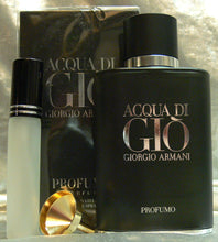 Load image into Gallery viewer, ACQUA DI GIO  PROFUMO Travel Size Parfum  0.16 FL. OZ. 5 ML ATOMIZER SPRAY OR  ROLL-ON BOTTLE