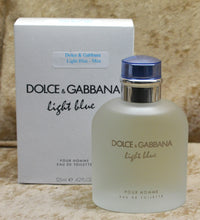 Load image into Gallery viewer, DOLCE&amp;GABBANA LIGHT BLUE POUR HOMME FOR MEN EAU DE TOILETTE 4.2 FL. OZ. 125 ML TESTER SPRAY