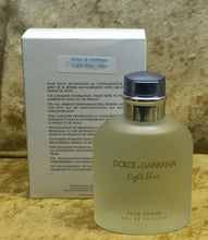 Load image into Gallery viewer, DOLCE&amp;GABBANA LIGHT BLUE POUR HOMME FOR MEN EAU DE TOILETTE 4.2 FL. OZ. 125 ML TESTER SPRAY