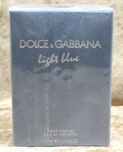 Load image into Gallery viewer, DOLCE&amp;GABBANA LIGHT BLUE POUR HOMME FOR MEN EAU DE TOILETTE 2.5 FL. OZ. 75 ML
