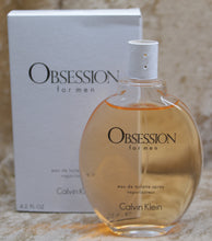 Load image into Gallery viewer, OBSESSION FOR MEN CALVIN KLEIN EAU DE TOILETTE 4.2 FL. OZ. 125 ML TESTER SPRAY