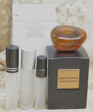 Load image into Gallery viewer, Amber Eccentrico Armani Prive Giorgo Armani Eau de Parfum Travel Size 0.33 Fl. Oz. 10 Ml. or 0.16 Fl. Oz. 5 Ml Atomizer Spray or Roll-on Bottle
