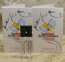 Load image into Gallery viewer, MARC JACOBS PERFECT EAU DE PARFUM 2 x SAMPLE 0.0 4 OZ 1.2ML EACH