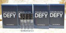 Load image into Gallery viewer, DEFY CALVIN KLEIN EAU DE PARFUM 4X SAMPLE 0.04 FL. OZ 1.2 ML SPRAY