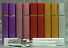 Load image into Gallery viewer, REFILLABLE SPRAY PERFUME ATOMIZERS 10 PC ASSORTMENT 12 ML EMPTY