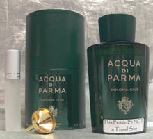Load image into Gallery viewer, ACQUA DI PARMA COLONIA CLUB EUA DE COLOGNE 0.33 FL. OZ. 10 ML