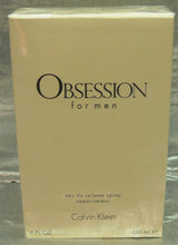 Load image into Gallery viewer, OBSESSION FOR MEN EAU DE TOILETTE SPRAY 4.O OZ 125 ML