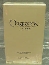 Load image into Gallery viewer, OBSESSION FOR MEN EAU DE TOILETTE SPRAY 4.O OZ 125 ML