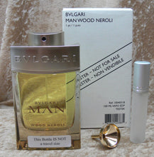Load image into Gallery viewer, BVLGARI MAN WOOD NEROLI EAU DE PARFUM 0.33 FL. OZ. 10 ML
