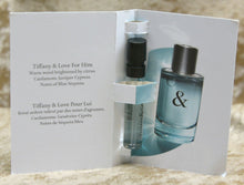 Load image into Gallery viewer, TIFFANY &amp; LOVE FOR HIM EAU DE TOILETTE 12 x SAMPLES 0.04 FL. OZ. 1.2 ML SPRAY