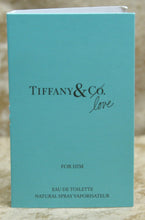 Load image into Gallery viewer, TIFFANY &amp; LOVE FOR HIM EAU DE TOILETTE 1 x SAMPLES 0.04 FL. OZ. 1.2 ML SPRAY